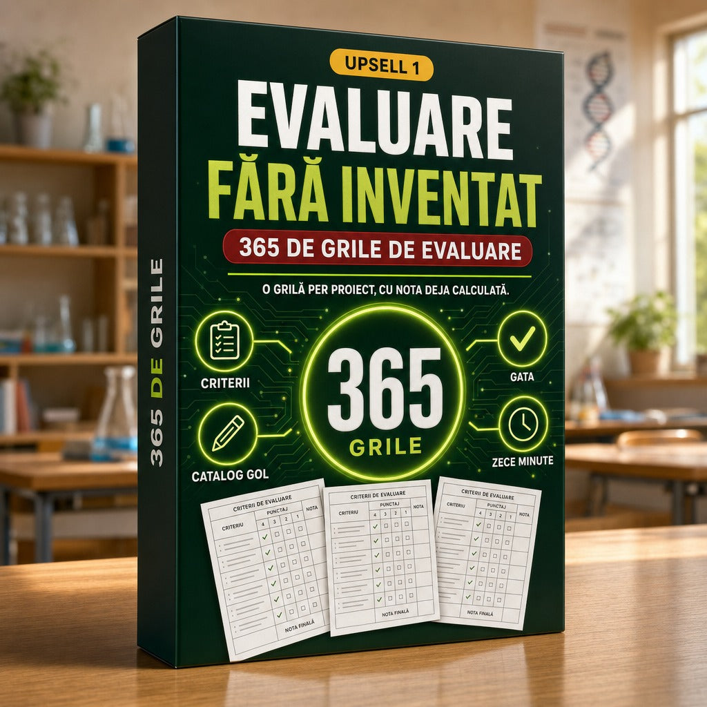 Evaluare fără inventat — 365 de grile