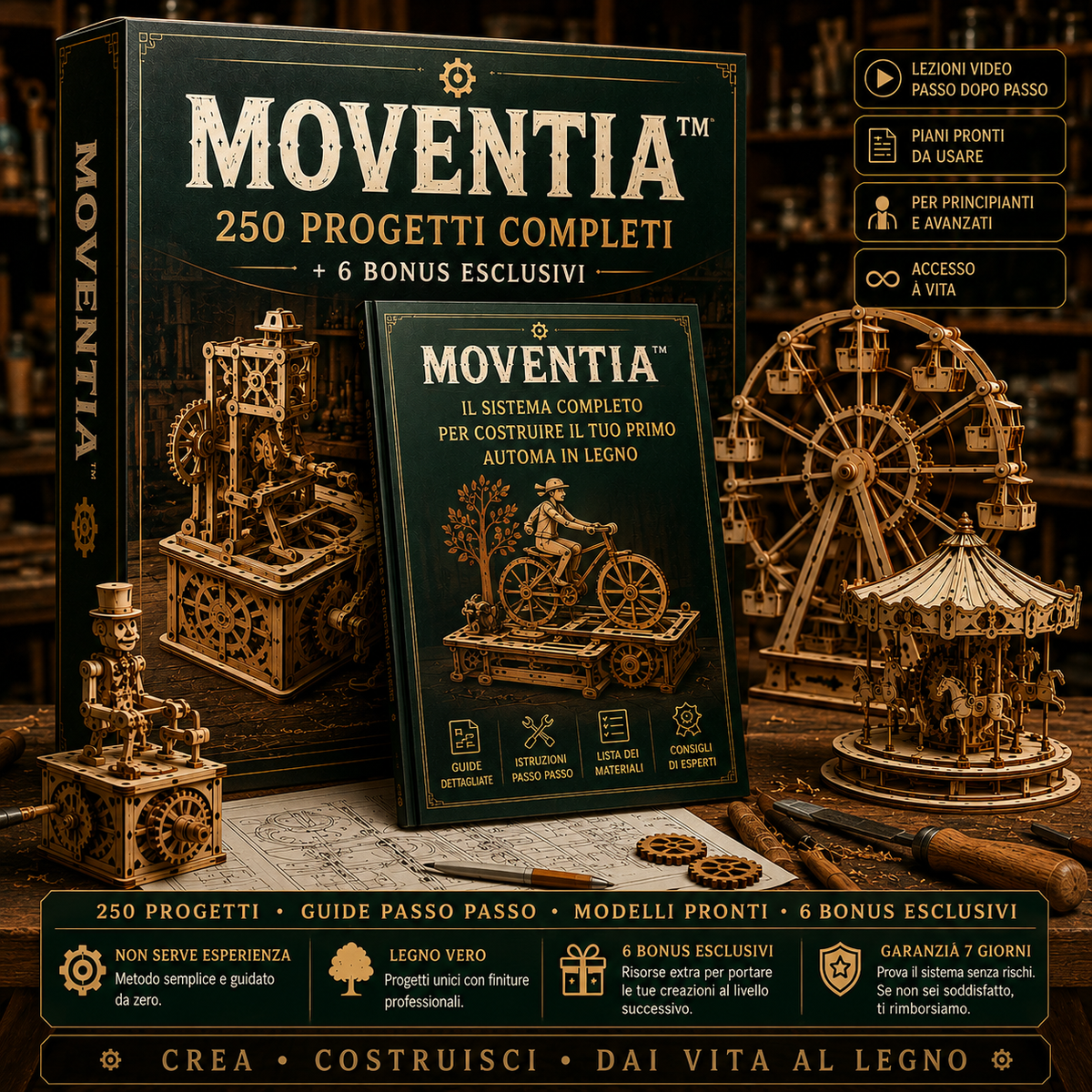 MOVENTIA — 250 Progetti di Automi in Legno
