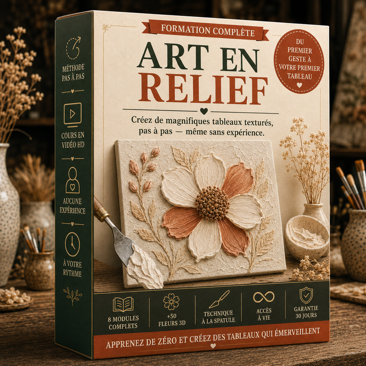 Art en Relief — Formation Complète + 7 Bonus Exclusifs