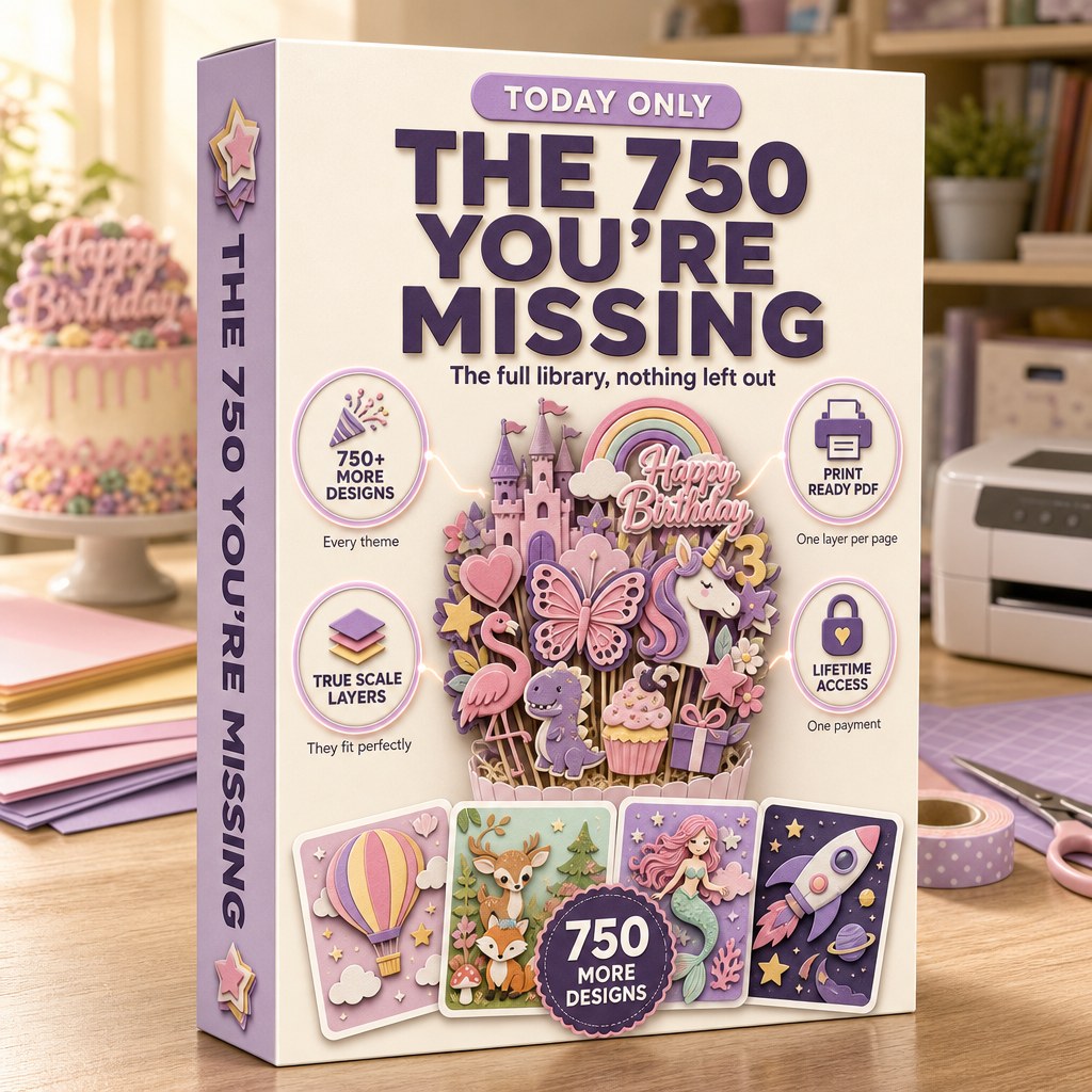 The 750 You are Missing: the full library of 3D cake topper designs